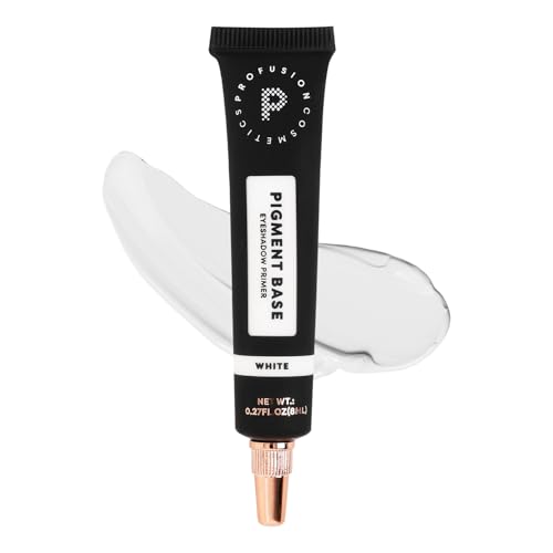 Profusion Cosmetics Pigment Base Lidschatten Primer, langanhaltender und cremiger weißer Basis-Primer für kräftige Looks, erzielen Sie atemberaubende und auffällige Make-up-Looks mit von Profusion Cosmetics
