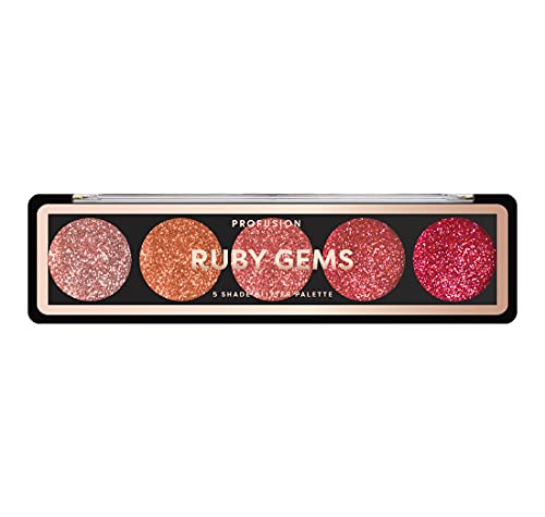 Profusion Cosmetics Ruby Gems Lidschatten-Palette mit 5 Farbtönen von Profusion Cosmetics