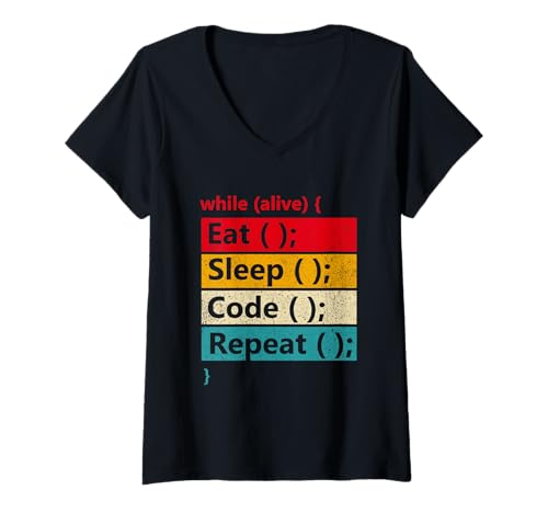 Damen Programmierung - Codierung - Programmierer Softwareentwickler T-Shirt mit V-Ausschnitt Damen Programmierung - Codierung - Programmierer Softwareentwickler T-Shirt mit V-Ausschnitt von -Programmer Software Developer-J