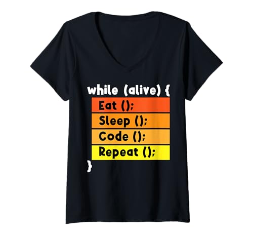 Damen Programmierung - Codierung - Programmierer Softwareentwickler T-Shirt mit V-Ausschnitt Damen Programmierung - Codierung - Programmierer Softwareentwickler T-Shirt mit V-Ausschnitt von -Programmer Software Developer-