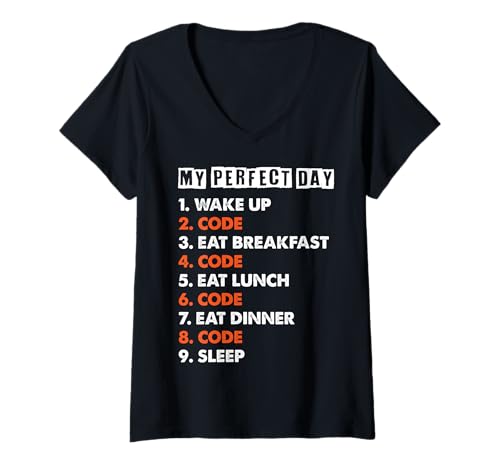 Damen Programmierung - Codierung - Programmierer Softwareentwickler T-Shirt mit V-Ausschnitt Damen Programmierung - Codierung - Programmierer Softwareentwickler T-Shirt mit V-Ausschnitt von -Programmer Software Developer-