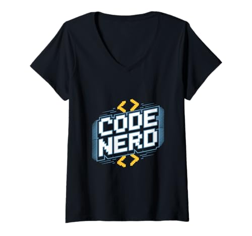 Damen Code Nerd Programmierer Geek Entwickler Gaming Humor T-Shirt mit V-Ausschnitt von Programmieren Entwickler Geek Gamer Humor