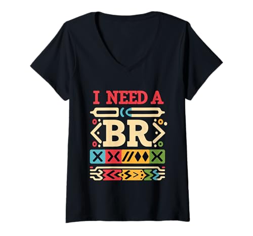Damen I Need A Br Exhausted Programmer Debugging Coding |- T-Shirt mit V-Ausschnitt Damen I Need A Br Exhausted Programmer Debugging Coding |- T-Shirt mit V-Ausschnitt von Programmierer -Codierer -Witze