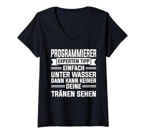 Damen Programmierer experten Tipp einfach Debugging T-Shirt mit V-Ausschnitt Damen Programmierer experten Tipp einfach Debugging T-Shirt mit V-Ausschnitt von Programmierer & Informatiker Geschenke