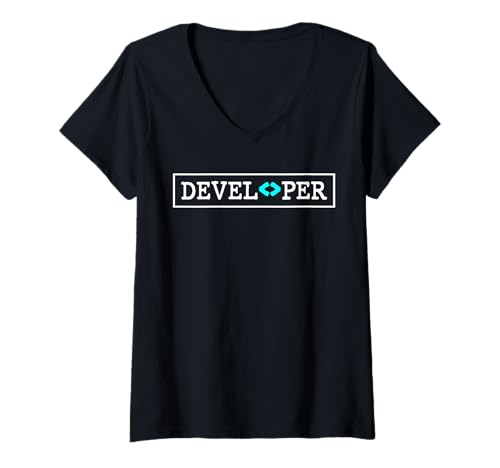 Damen Computer-Binärcode-Programmierer – Softwareentwicklung T-Shirt mit V-Ausschnitt Damen Computer-Binärcode-Programmierer – Softwareentwicklung T-Shirt mit V-Ausschnitt von -Programming - Developer-