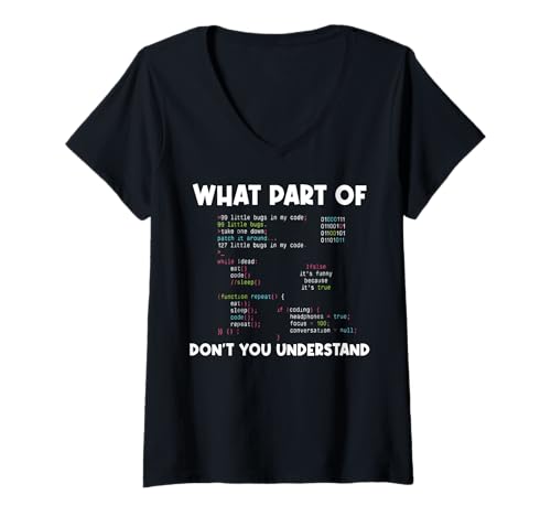 Damen Computer-Binärcode-Programmierer – Softwareentwicklung T-Shirt mit V-Ausschnitt Damen Computer-Binärcode-Programmierer – Softwareentwicklung T-Shirt mit V-Ausschnitt von -Programming - Developer-