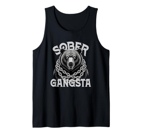 Niedlicher Bär Sober Gangsta Sobear Nüchternheit Mama AA Unterstützung Tank Top Niedlicher Bär Sober Gangsta Sobear Nüchternheit Mama AA Unterstützung Tank Top von Progress Not Perfection NA Community Anniversary