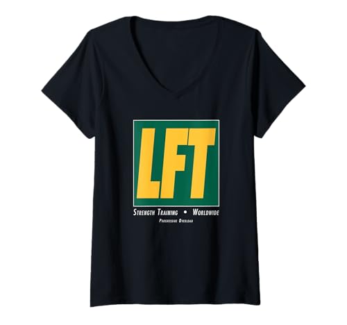 Damen LFT Funny Gym Bro Workout Motivation für Lifter T-Shirt mit V-Ausschnitt Damen LFT Funny Gym Bro Workout Motivation für Lifter T-Shirt mit V-Ausschnitt von Progressive Overload Fitness
