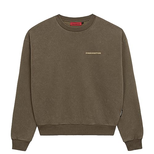 Prohibited | 10119 Oversize Crew Neck | Premium Herren & Damen Sweatshirt (Unisex) | Schwerer Stoff mit 360 GSM (Mokka, L) von Prohibited Blanks