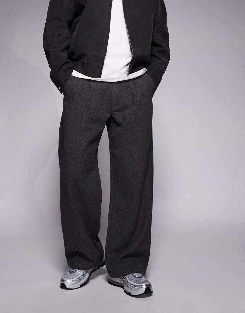 Prohibited - Double Pleated Club - Hose in Anthrazitgrau von Prohibited