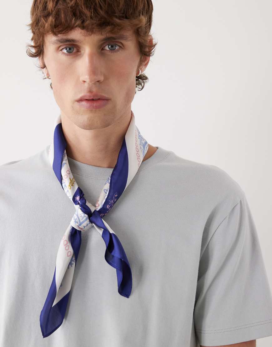 Prohibited - Escapism - Halstuch in Marineblau von Prohibited