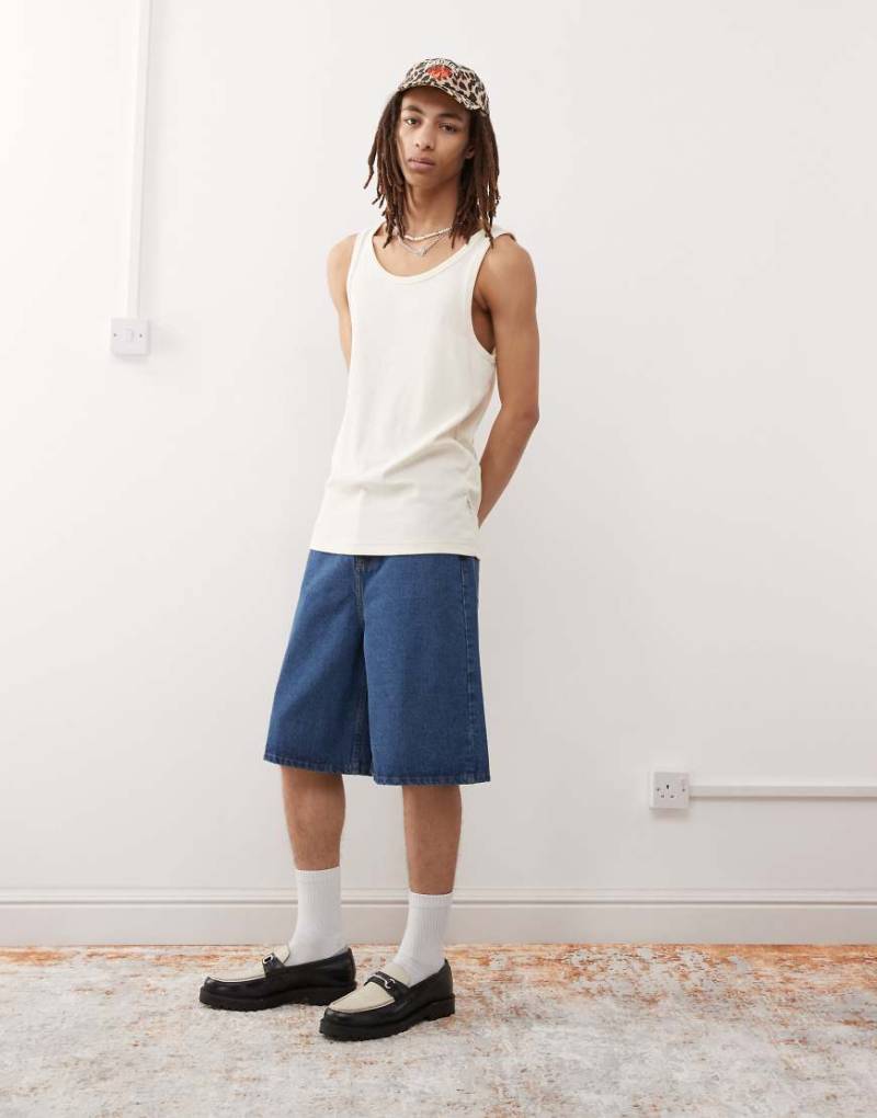 Prohibited - Soho - Jorts in Dirty-Blau von Prohibited