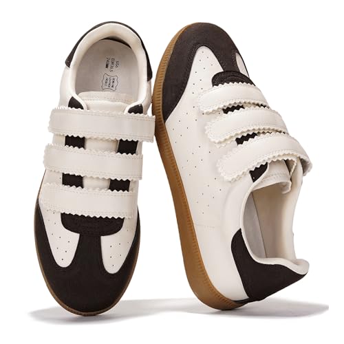 Project Cloud Sneakers für Damen – Stilvolle und bequeme Damen-Sneaker mit Memory-Schaum-Einlegesohle – leichte vegane Leder-Damenschuhe – modische Schuhe für Damen 2025 (Ysabelle), Braun Multi, 38 EU von Project Cloud