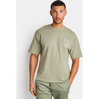 Project X Paris Heart Break Herren T-Shirts - Grün - Größe S - Baumwoll-Jersey von Project X Paris