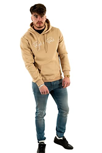 Project X Paris Sweatshirt, Rundhalsausschnitt, reflektierende Tasche, beige, L von Project X Paris