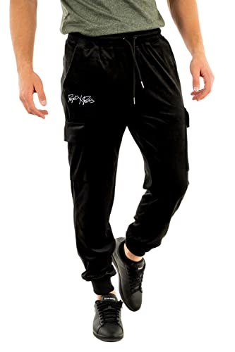 Project X Paris Jog Pant aus Samt mit Waffelmuster, Schwarz , M von Project X Paris