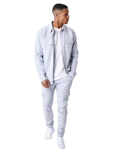 Project X Paris Überhemd Essentials, Blau - Bleu Glacier, Medium von Project X Paris