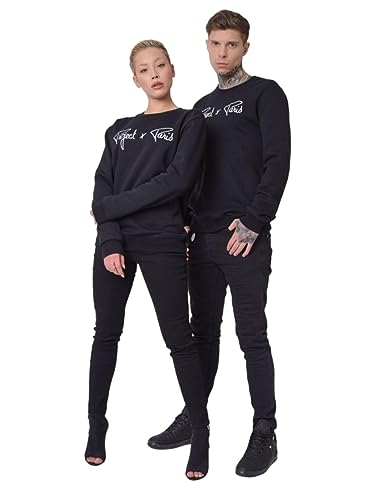 Project X Paris Unisex Sweatshirt Logo mit Kontrast Gr. L, Schwarz von Project X Paris