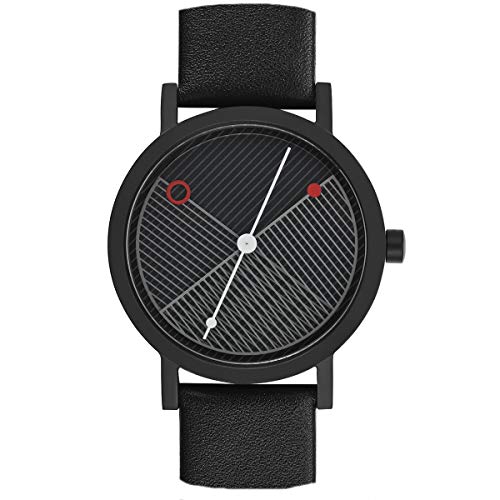 Projects Watches "Hatch Black Quarz Edelstahl Gebürstet IP Schwarz Rot Weib Leder Unisex Uhr Projects Watches "Hatch Black Quarz Edelstahl Gebürstet IP Schwarz Rot Weib Leder Unisex Uhr von Projects Watches