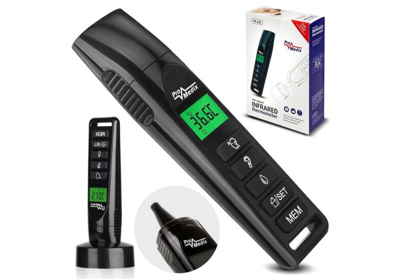 Promedix Infrarot-Fieberthermometer PR-638, 3 Funktionen zur Messung, Messbereich: 0 - 100 °C von Promedix