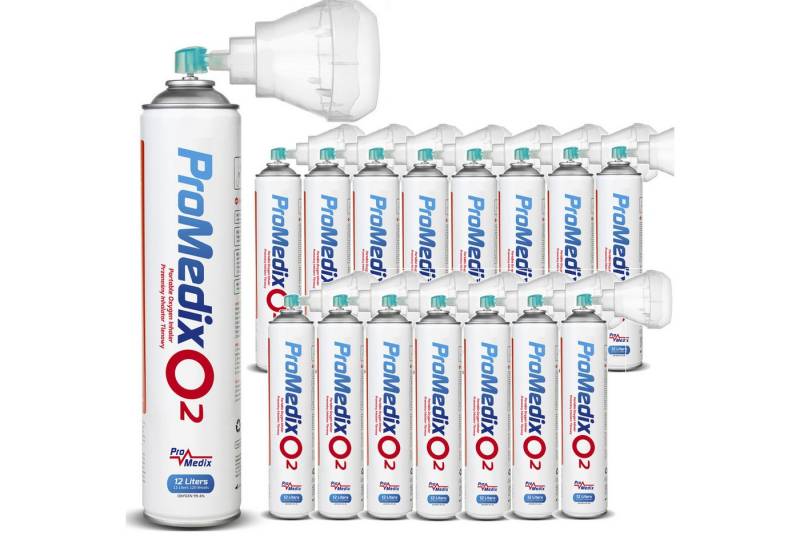 Promedix Inhalator PR-994, 16-tlg., Sauerstoffkonzentration 99,4%, 12Liter Volumen von Promedix