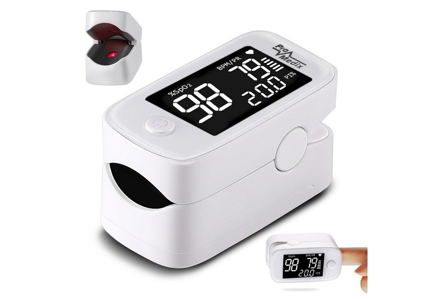 Promedix Pulsoximeter PR-870, Fingerpulsoximeter HD LED Display u. MCU-Modul Promedix Pulsoximeter PR-870, Fingerpulsoximeter HD LED Display u. MCU-Modul von Promedix