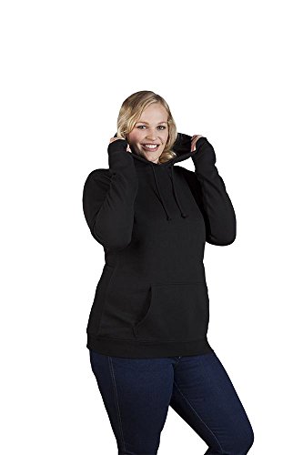 Basic Hoodie 80-20 Plus Size Damen, Schwarz, XXL von Promodoro