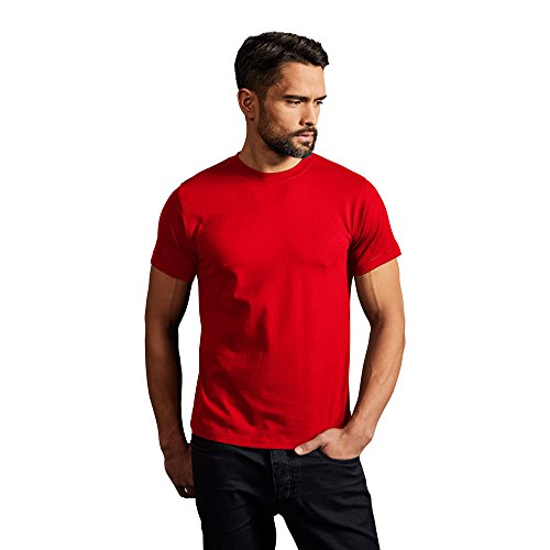 Basic T-Shirt Herren, Rot, M von Promodoro