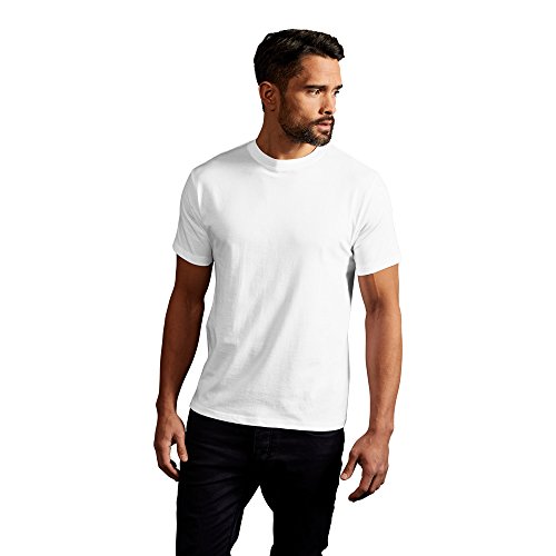 Basic T-Shirt Herren, Weiß, M von Promodoro