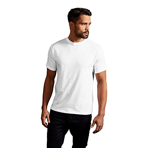 Basic T-Shirt Herren, Weiß, XL von Promodoro