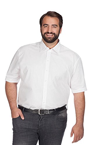 Business Kurzarm-Hemd Plus Size Herren, Weiß, XXXL von Promodoro