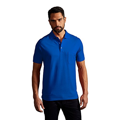 Heavy Poloshirt mit Brusttasche Herren, Königsblau, XXL von Promodoro