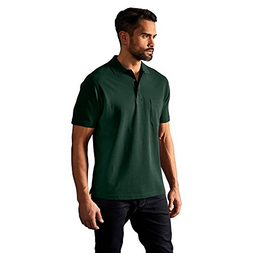 Heavy Poloshirt mit Brusttasche Herren, Waldgrün, XL von Promodoro