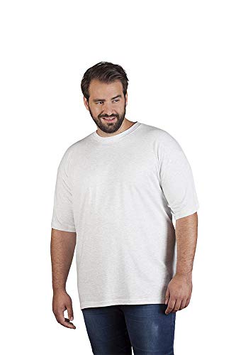 Premium T-Shirt Plus Size Herren, Hellgrau-Melange, 4XL von Promodoro