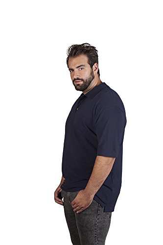 Superior Poloshirt Plus Size Herren, Marineblau, 4XL von Promodoro