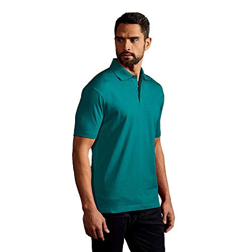 Jersey Poloshirt Herren, Jade, XL von Promodoro