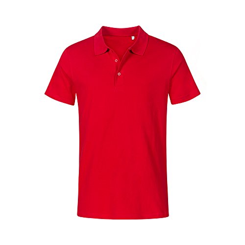 Jersey Poloshirt Plus Size Herren, Rot, 4XL von Promodoro