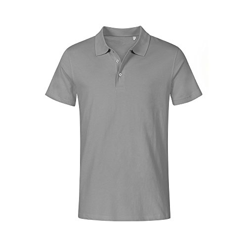 Jersey Poloshirt Plus Size Herren, Grau, 5XL von Promodoro