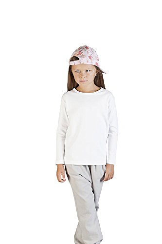 Langarmshirt Kinder, Weiß, 104 von Promodoro