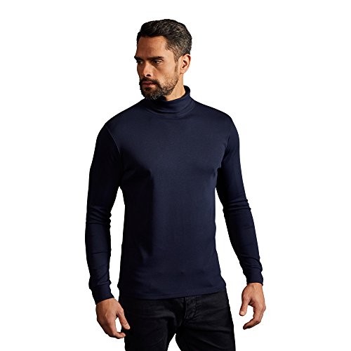 Rollkragen Langarmshirt Herren, Marineblau, L von Promodoro