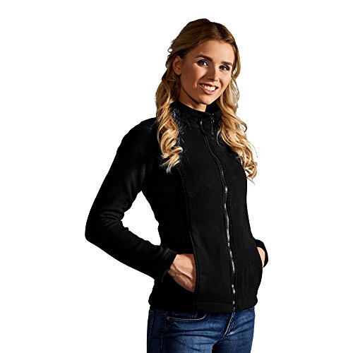 Leichte Fleece Jacke C+ Damen, Schwarz, L von Promodoro
