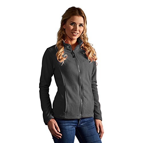 Leichte Fleece Jacke C+ Damen, Stahlgrau, M von Promodoro