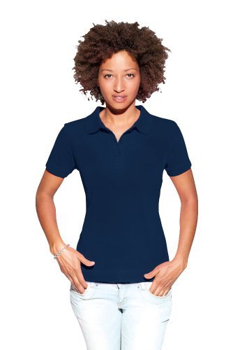 Poloshirt 92-8 Damen, Marineblau, XL von Promodoro