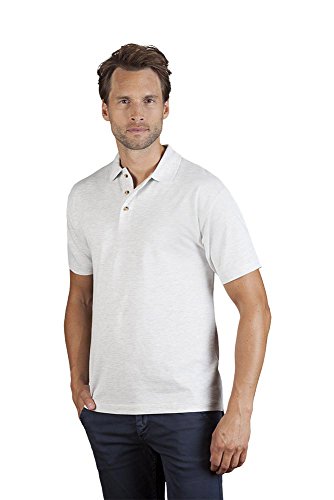 Poloshirt Herren Sale, XL, Hellgrau-Melange von Promodoro