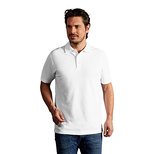 Premium Poloshirt Herren, Weiß, L von Promodoro