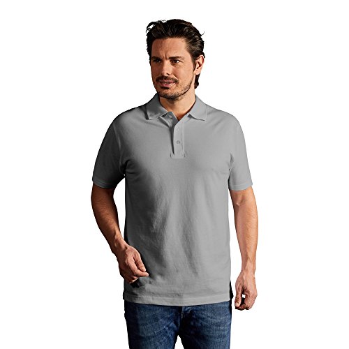 Premium Poloshirt Plus Size Herren, XXXL, Grau von Promodoro