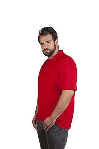 Superior Poloshirt Plus Size Herren, Rot, 4XL von Promodoro