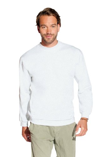 Premium Sweatshirt Herren, Hellgrau-Melange, XL von Promodoro