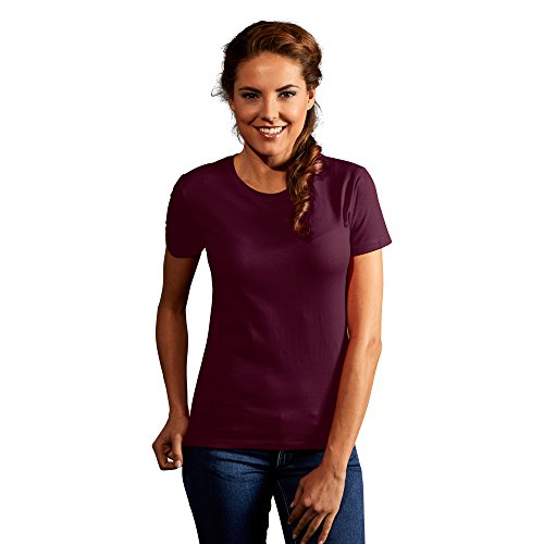 Premium T-Shirt Damen, Burgund, XS von Promodoro