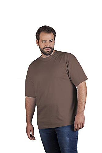Premium T-Shirt Plus Size Herren, Braun, 4XL von Promodoro